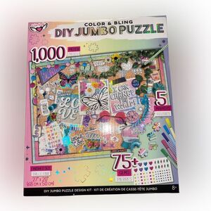 Nwt* do it yourself jumbo puzzle with bling